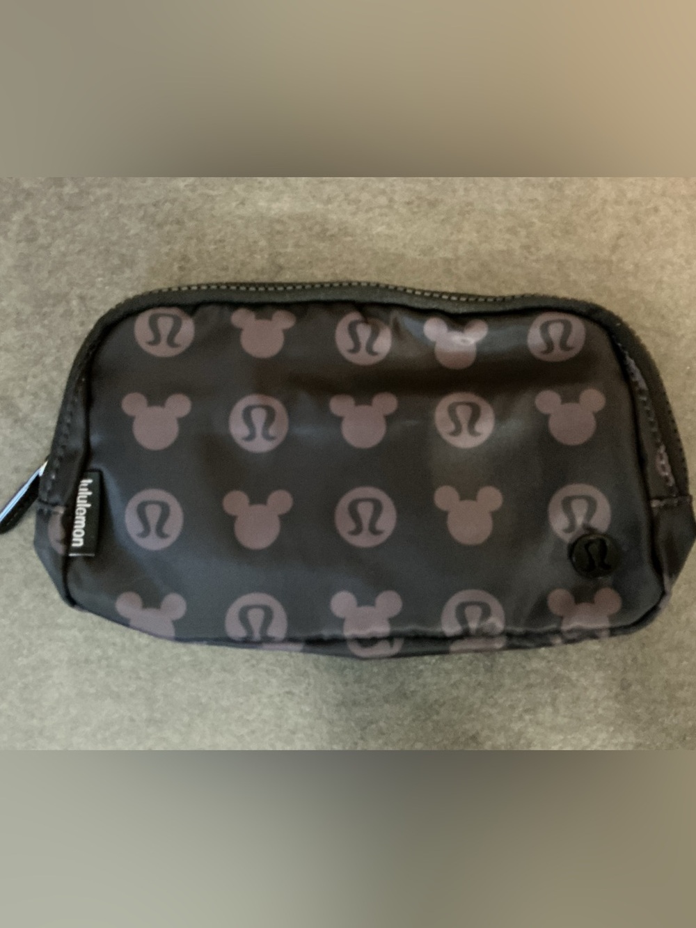 lululemon athletica Black Everywhere Belt Bag Mickey Mouse